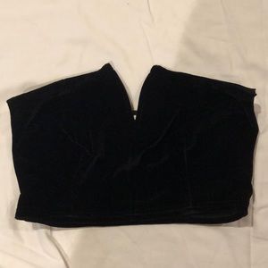 Velvet Crop Top